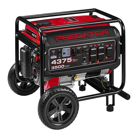 Buy the PREDATOR 4375 Watt Gas Powered Portable Generator, EPA III (Item 63962) for 399. . Predator 4375 watt portable generator